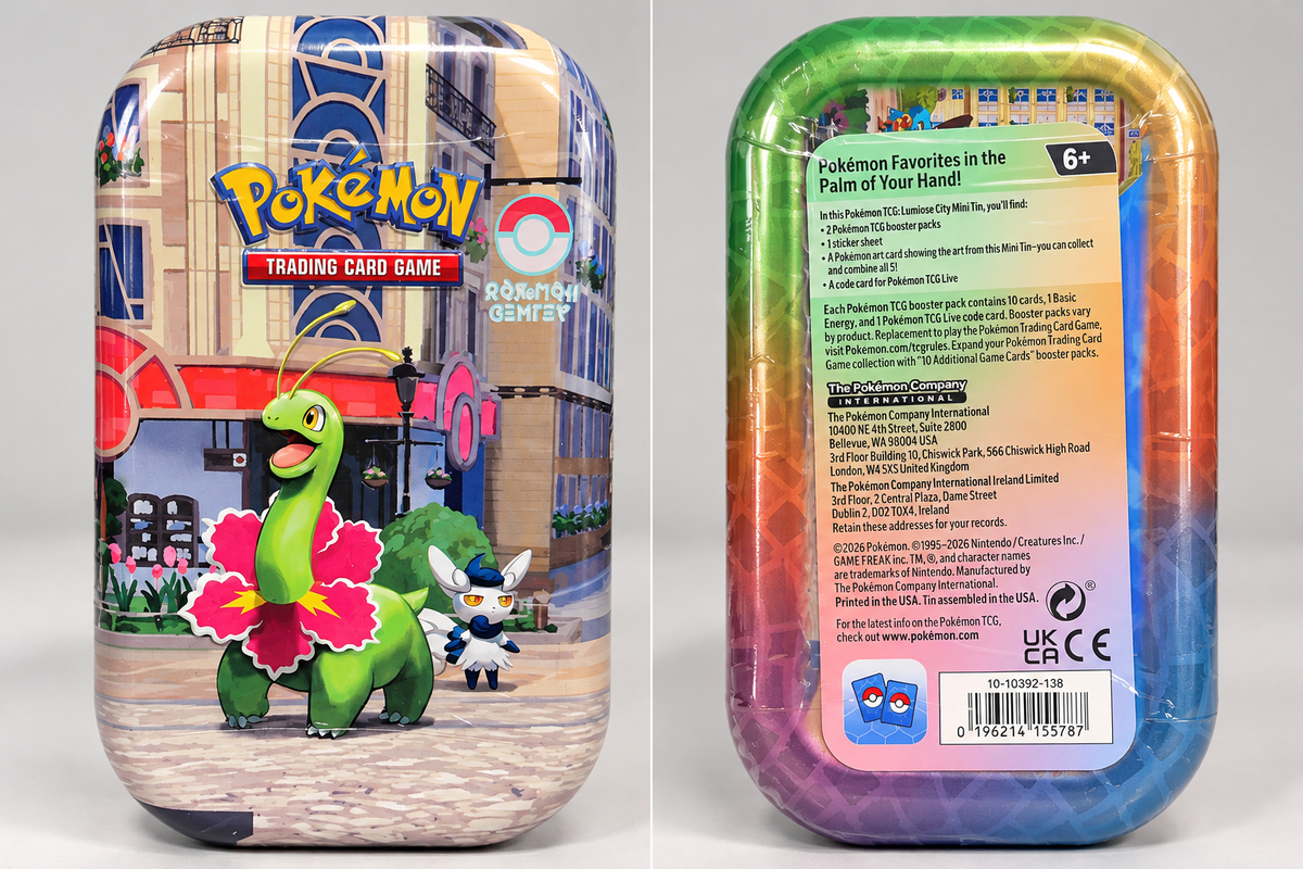Pokémon TCG Lumiose City Mini Tin – Factory Sealed – Random Design