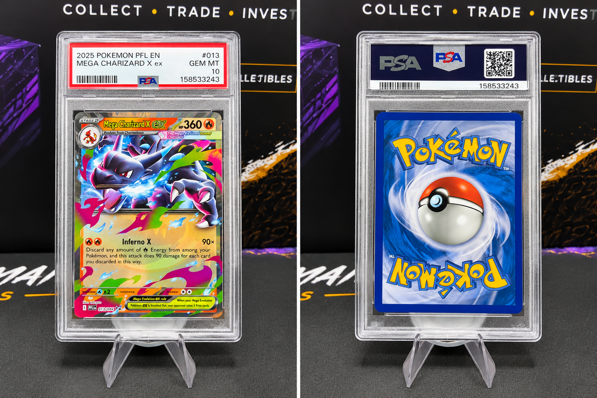Pokémon Mega Charizard X ex 013/094 – PSA 10 GEM MINT – Phantasmal Flames – English
