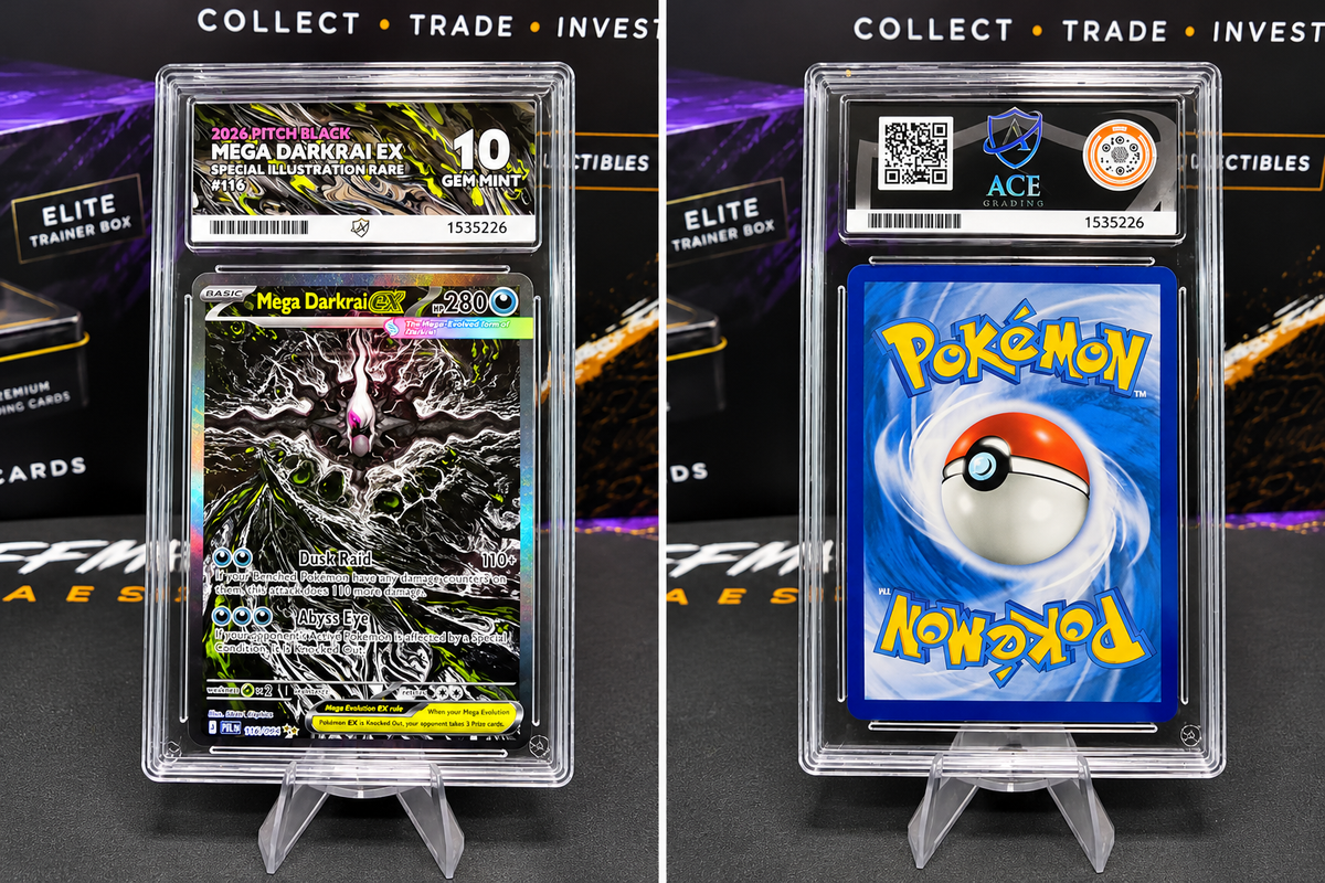 Pokémon Mega Darkrai ex 116/084 – Special Illustration Rare – ACE 10 GEM MINT – Pitch Black