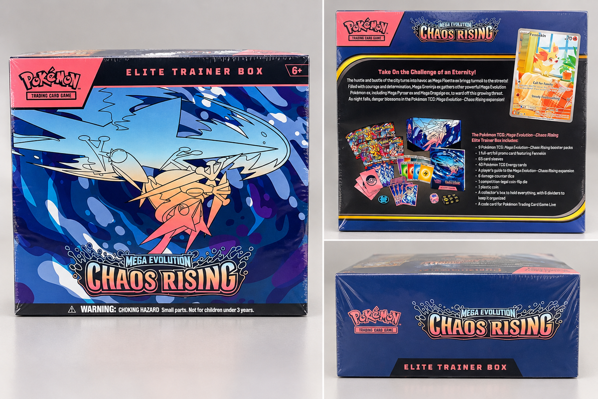 Pokémon TCG Mega Evolution Chaos Rising Elite Trainer Box (ETB) – Factory Sealed